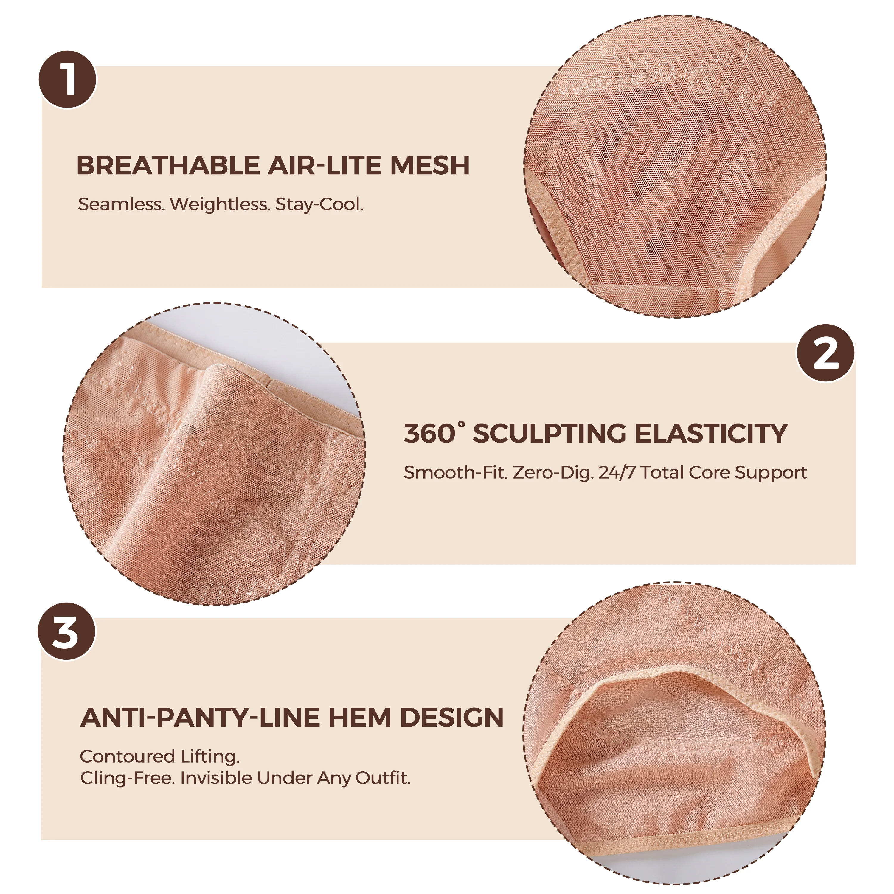 Silix 3D Sculpt™ High-Waist Tummy Control Shaper – 360° Compression & Booty Lifter - Image 3