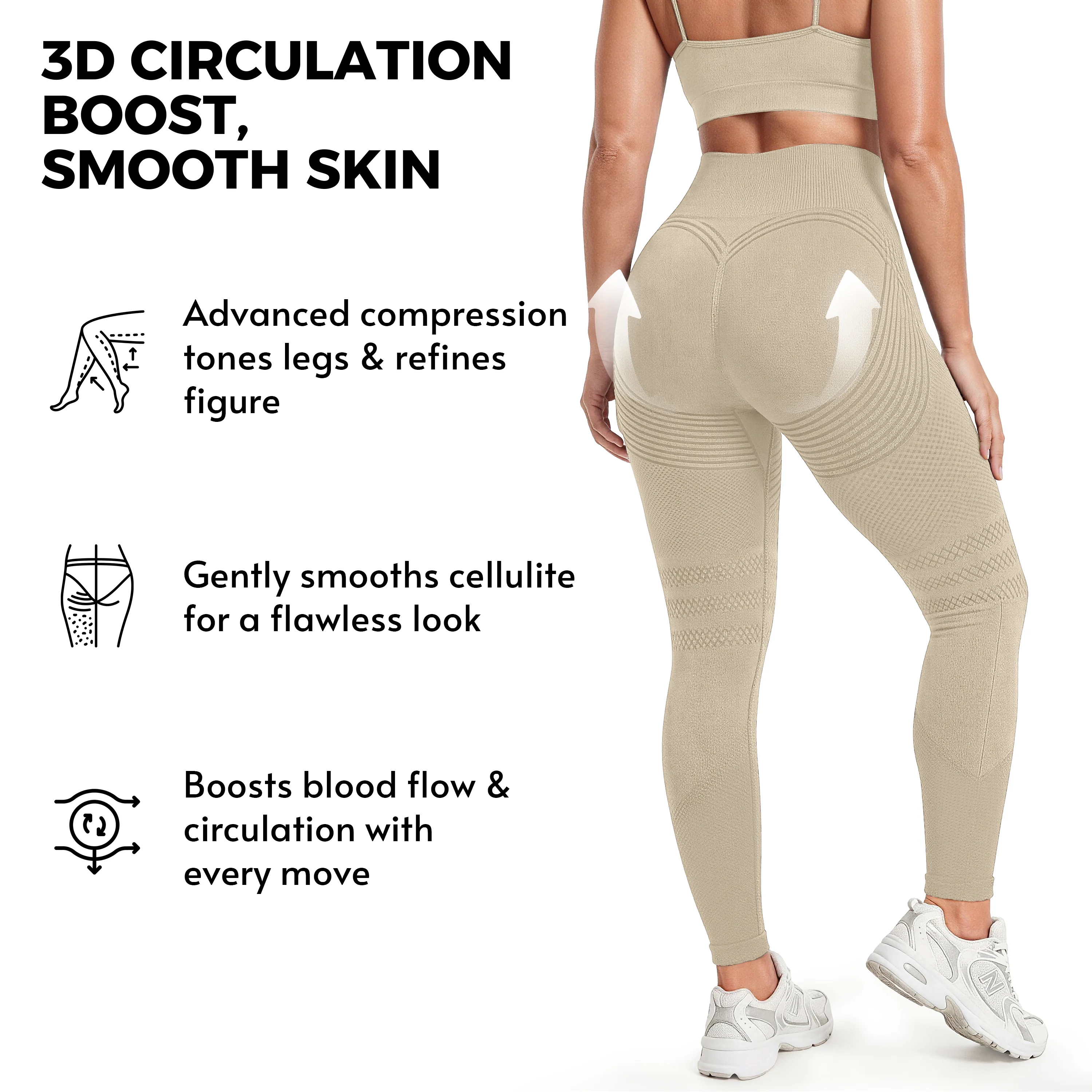 SUMMER SALE | Lightweight 3D Anti-Cellulite Leggings - Image 3
